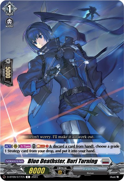 Image of Blue Deathster, Ruri Turning (D-BT09/077EN) [Dragontree Invasion]