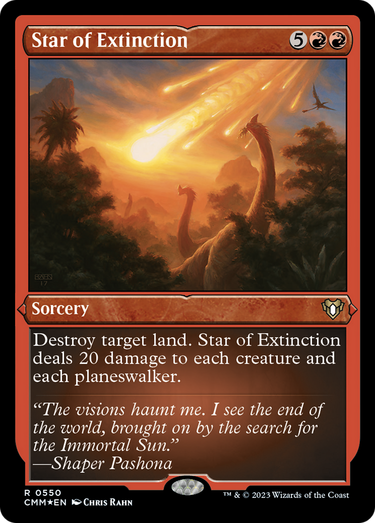 Image of Star of Extinction (Foil Etched) [Commander Masters]