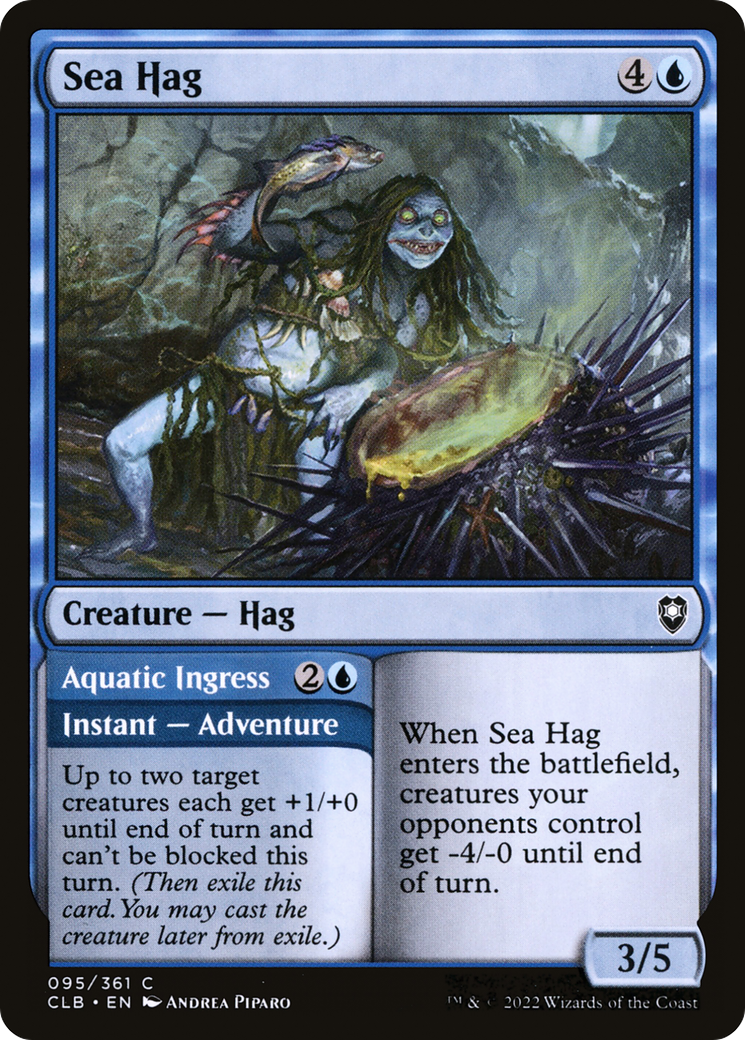 Image of Sea Hag // Aquatic Ingress [Commander Legends: Battle for Baldur's Gate]