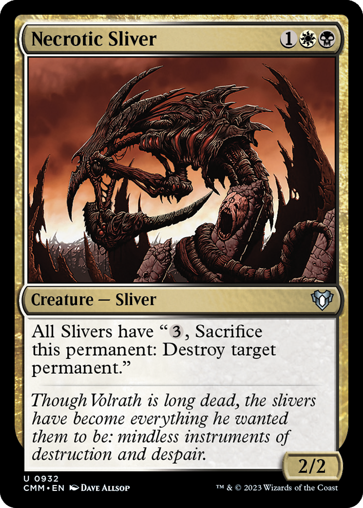 Image of Necrotic Sliver [Commander Masters]