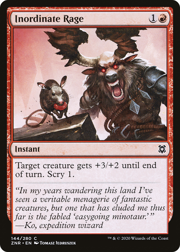 Image of Inordinate Rage [Zendikar Rising]