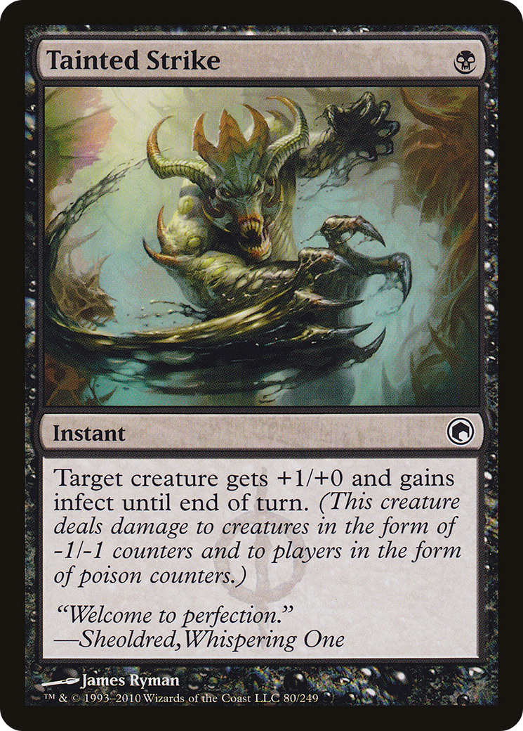 Image of Tainted Strike [Scars of Mirrodin]