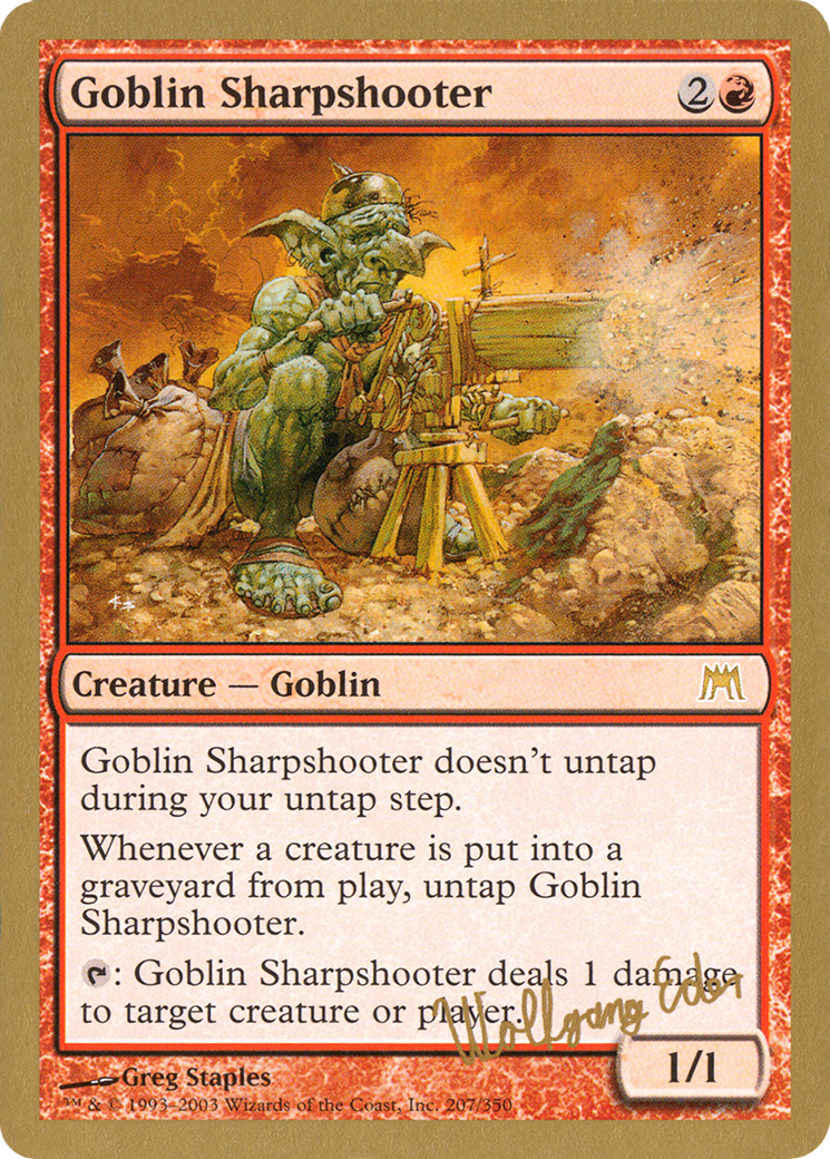 Image of Goblin Sharpshooter (Wolfgang Eder) [World Championship Decks 2003]
