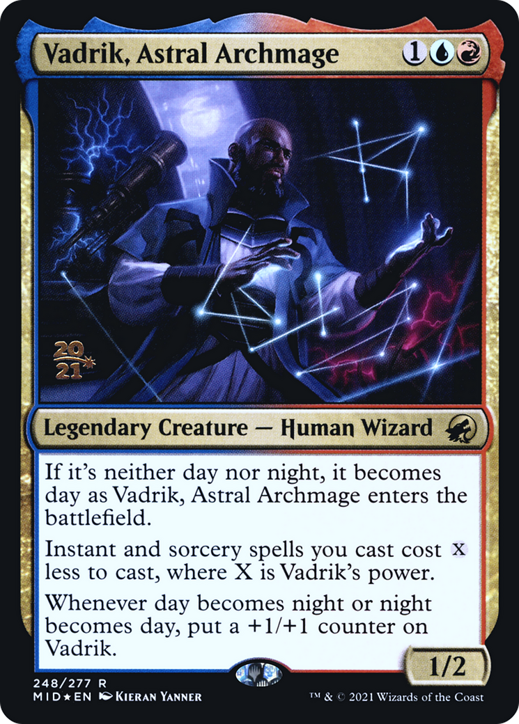 Image of Vadrik, Astral Archmage [Innistrad: Midnight Hunt Prerelease Promos]