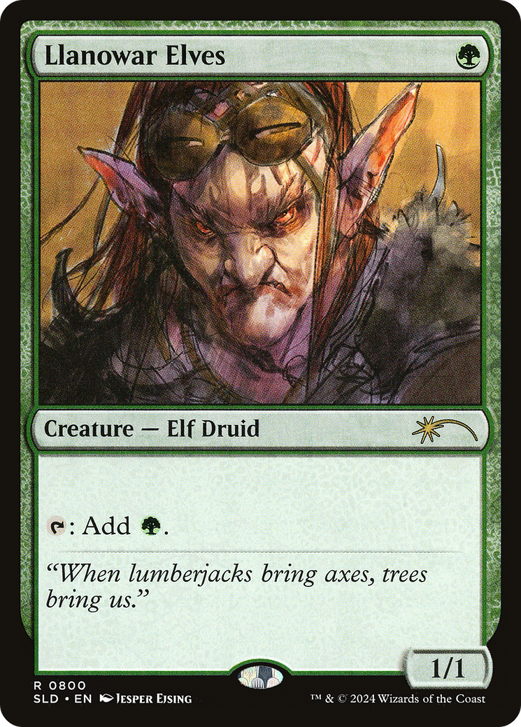 Image of Llanowar Elves (SLD-800) - Secret Lair Drop Foil