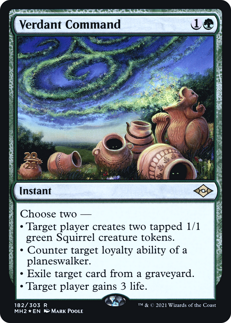 Image of Verdant Command [Modern Horizons 2 Prerelease Promos]