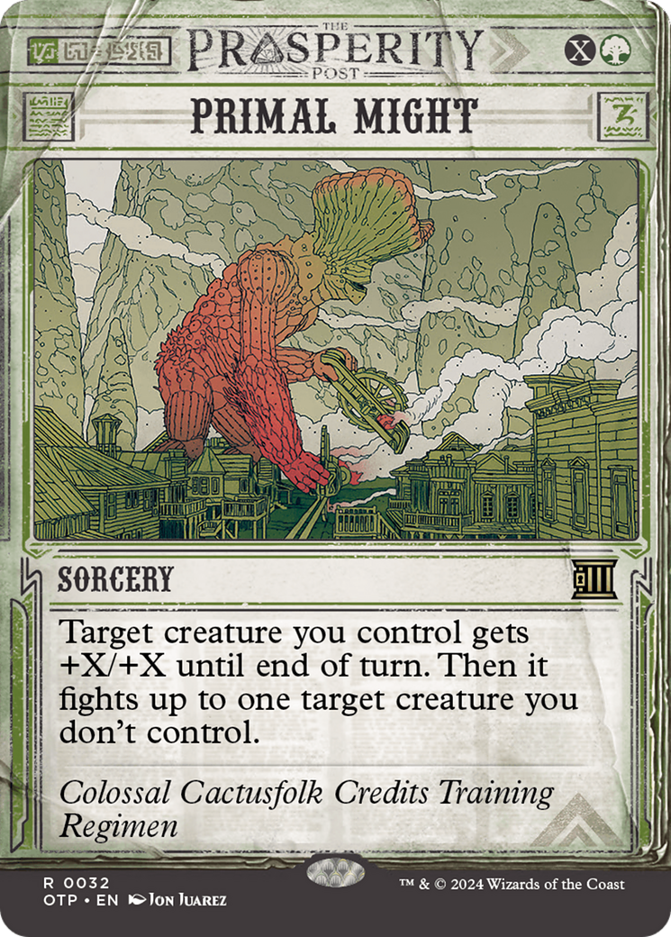 Image of Primal Might [Outlaws of Thunder Junction: Breaking News]