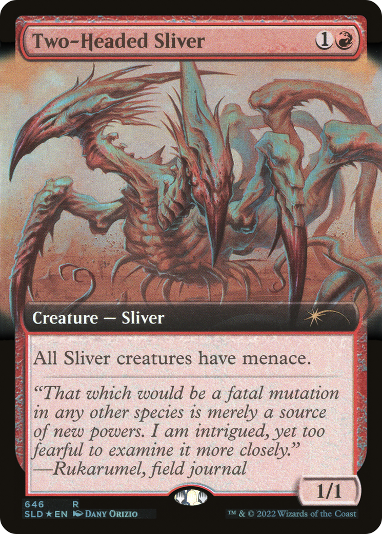 Image of Two-Headed Sliver (Extended Art) [Secret Lair Drop Promos]