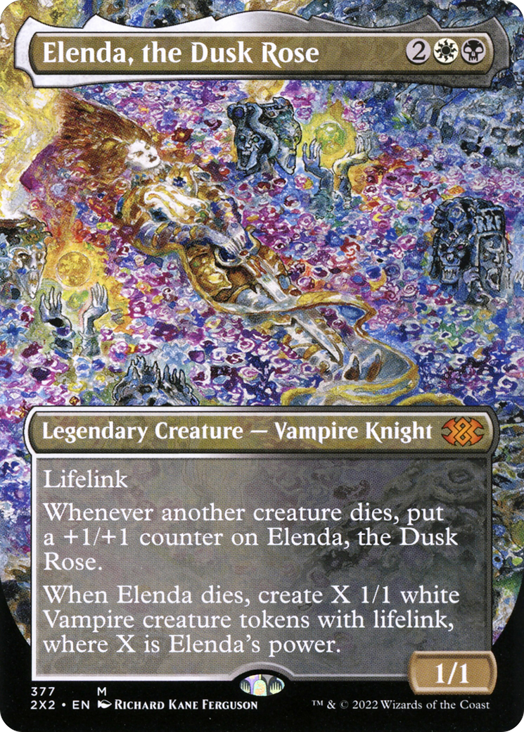 Image of Elenda, the Dusk Rose (Borderless Alternate Art) [Double Masters 2022]