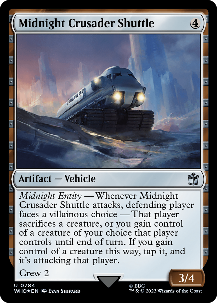Image of Midnight Crusader Shuttle (Surge Foil) [Doctor Who]