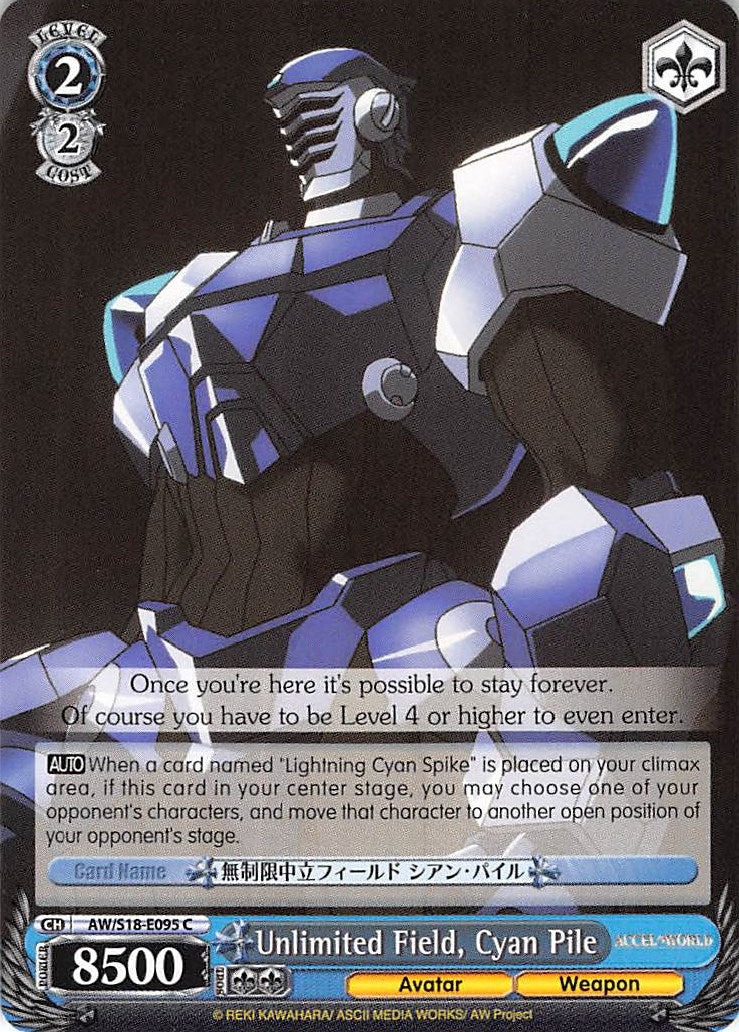 Image of Unlimited Field, Cyan Pile (AW/S18-E095 C) [Accel World]
