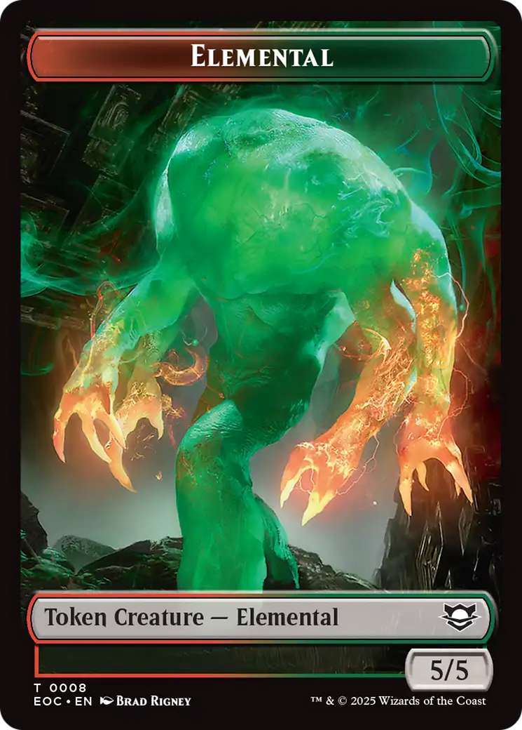 Image of Insect // Elemental (0008) Double-Sided Token [Edge of Eternities Commander Tokens]