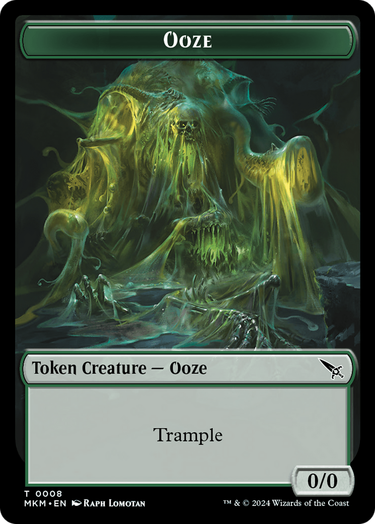 Image of Detective // Ooze Double-Sided Token [Murders at Karlov Manor Tokens]