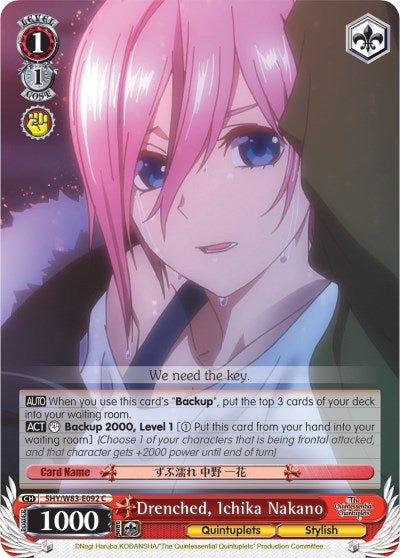 Image of Drenched, Ichika Nakano (5HY/W83-E092 C) [The Quintessential Quintuplets]