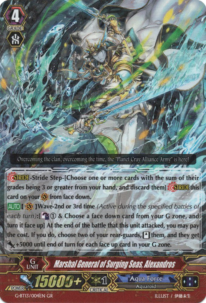 Image of Marshal General of Surging Seas, Alexandros (G-BT13/004EN) [Ultimate Stride]
