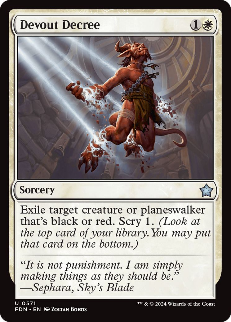 Image of Devout Decree [Foundations]
