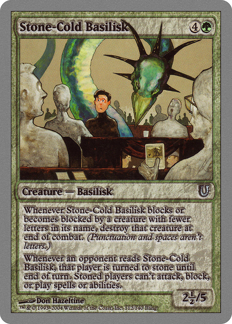 Image of Stone-Cold Basilisk [Unhinged]