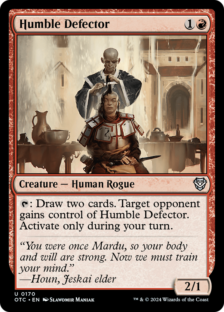 Image of Humble Defector [Outlaws of Thunder Junction Commander]