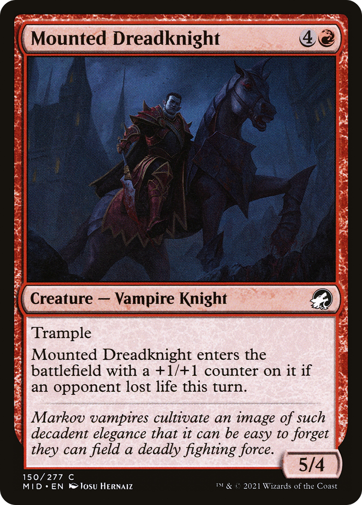 Image of Mounted Dreadknight [Innistrad: Midnight Hunt]