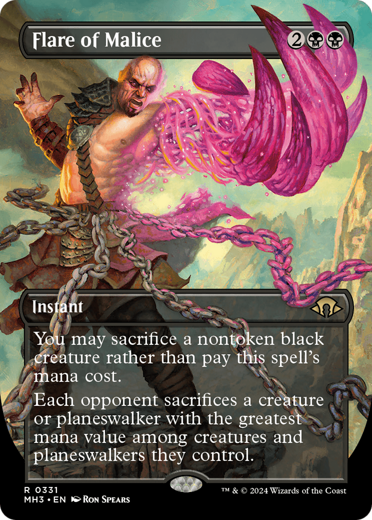 Image of Flare of Malice (Borderless) [Modern Horizons 3]
