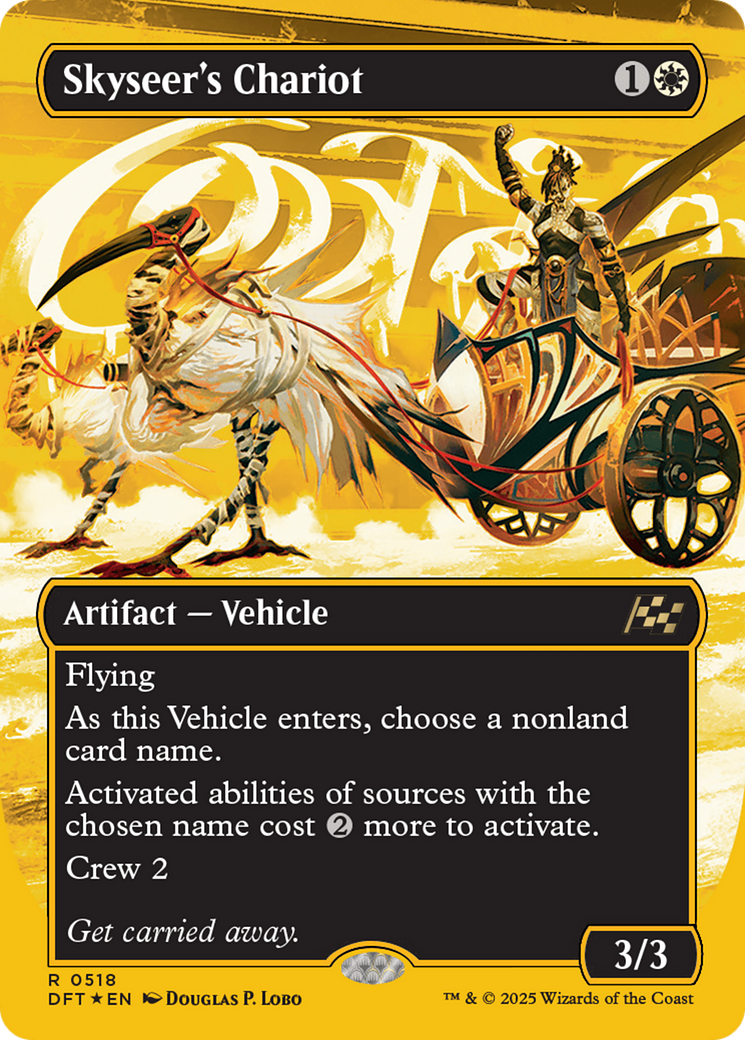 Image of Skyseer's Chariot (Borderless) (First-Place Foil) [Aetherdrift]