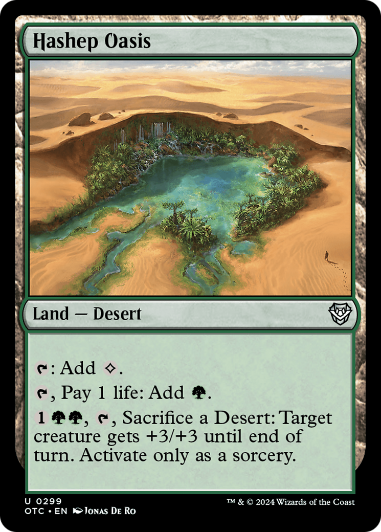 Image of Hashep Oasis [Outlaws of Thunder Junction Commander]
