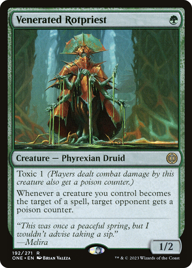 Image of Venerated Rotpriest [Phyrexia: All Will Be One]