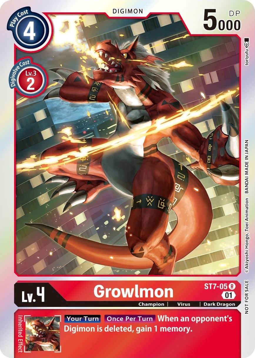 Image of Growlmon [ST7-05] (Gen Con 2022) [Starter Deck: Gallantmon Promos]