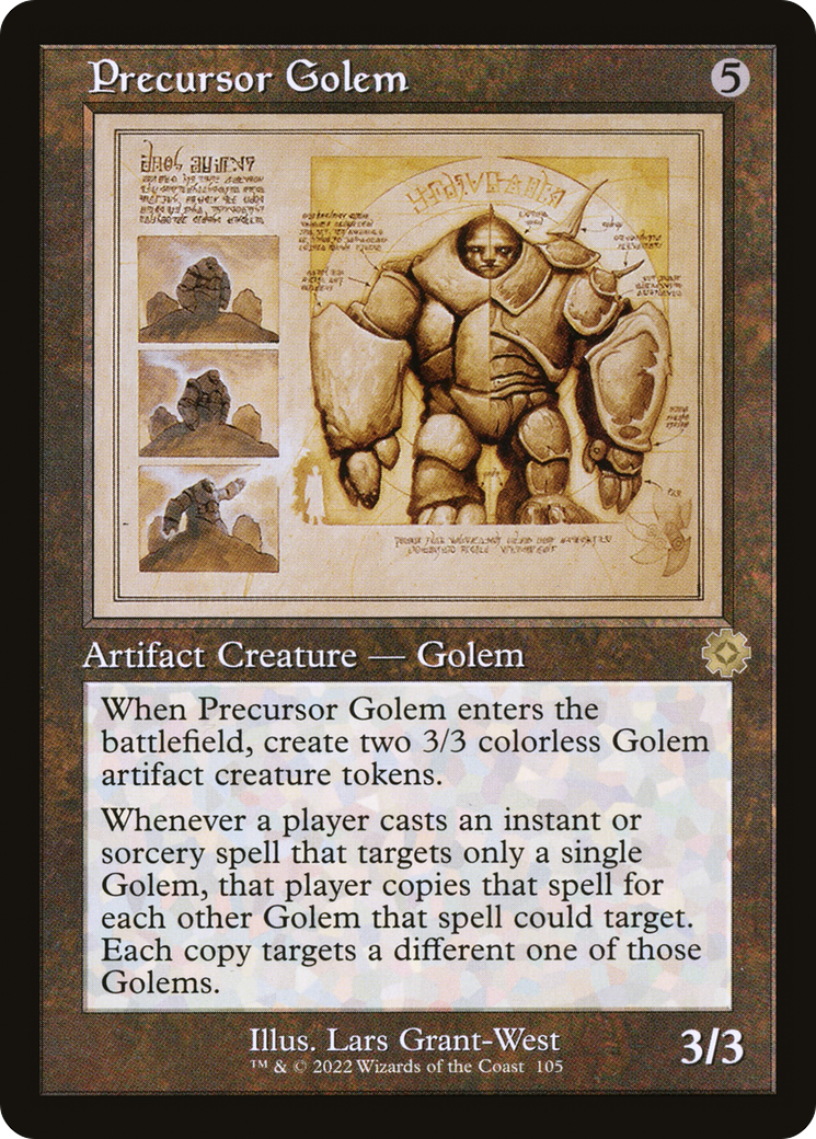 Image of Precursor Golem (Retro Schematic) [The Brothers' War Retro Artifacts]