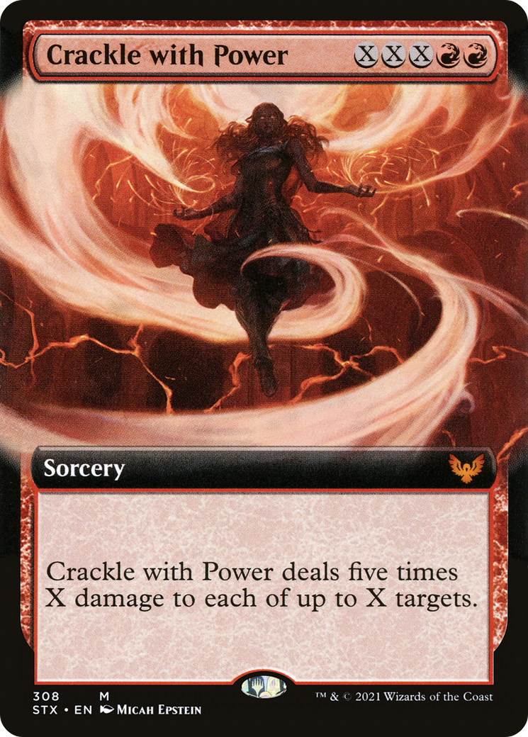 Image of Crackle with Power (Extended Art) [Strixhaven: School of Mages]