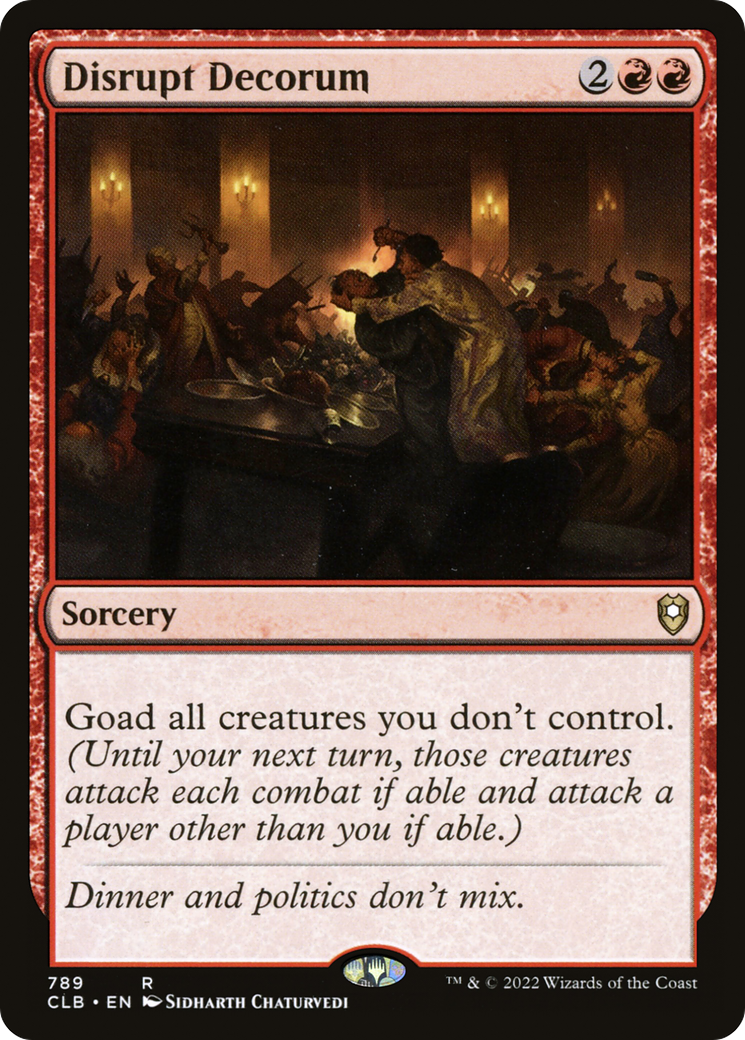 Image of Disrupt Decorum [Commander Legends: Battle for Baldur's Gate]