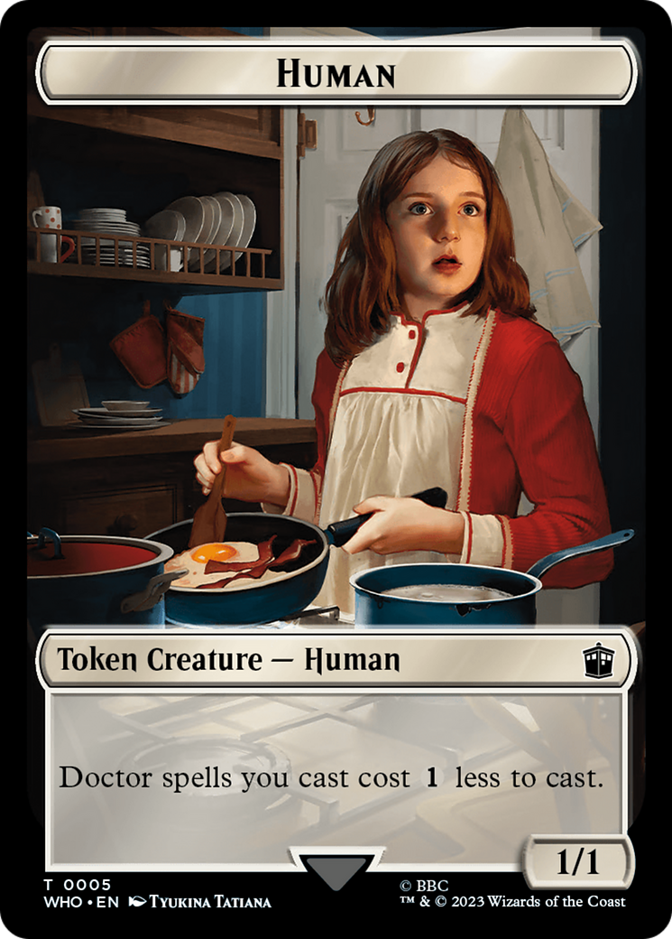 Image of Human (0005) // Alien Insect Double-Sided Token [Doctor Who Tokens]