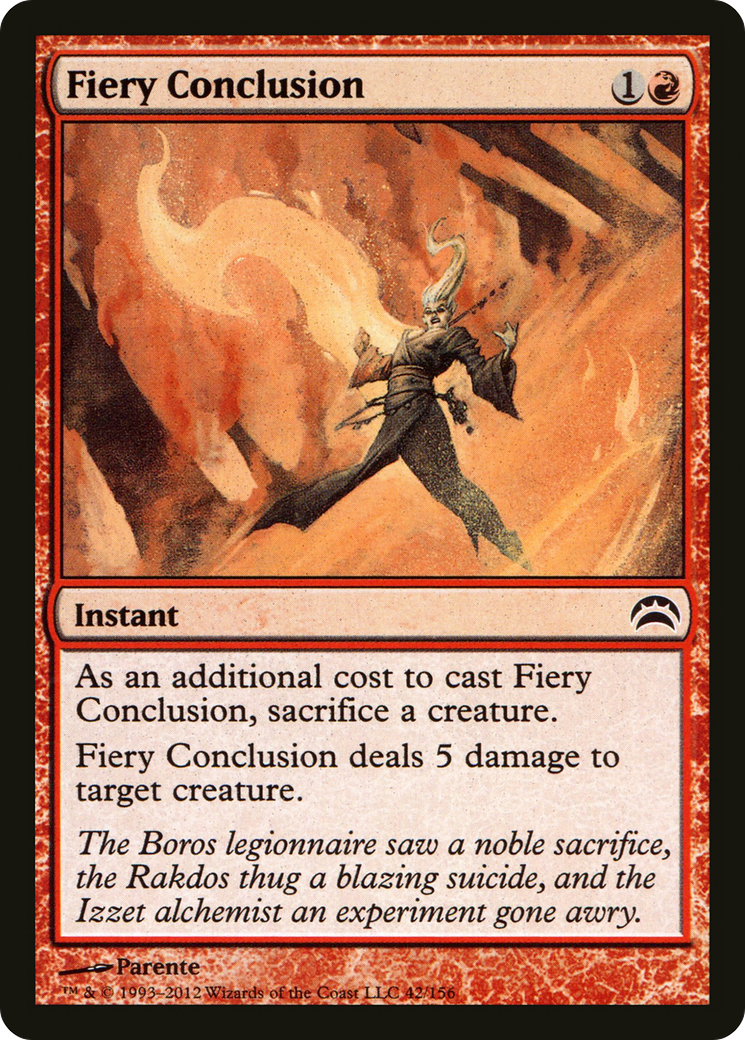 Image of Fiery Conclusion [Planechase 2012]