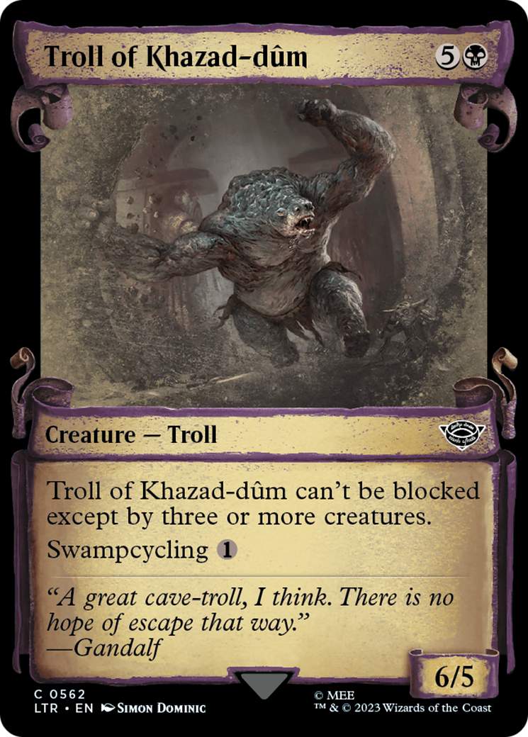 Image of Troll of Khazad-dum [The Lord of the Rings: Tales of Middle-Earth Showcase Scrolls]
