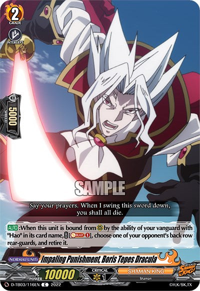 Image of Impaling Punishment, Boris Tepes Dracula (D-TB03/116EN) [Shaman King]