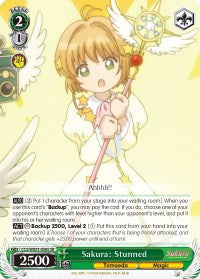 Image of Sakura: Stunned (CCS/WX01-036S SR) [Cardcaptor Sakura: Clear Card]
