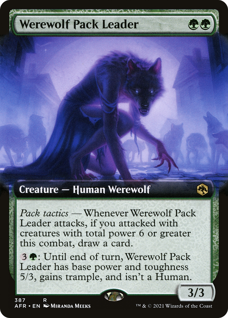 Image of Werewolf Pack Leader (Extended Art) [Dungeons & Dragons: Adventures in the Forgotten Realms]