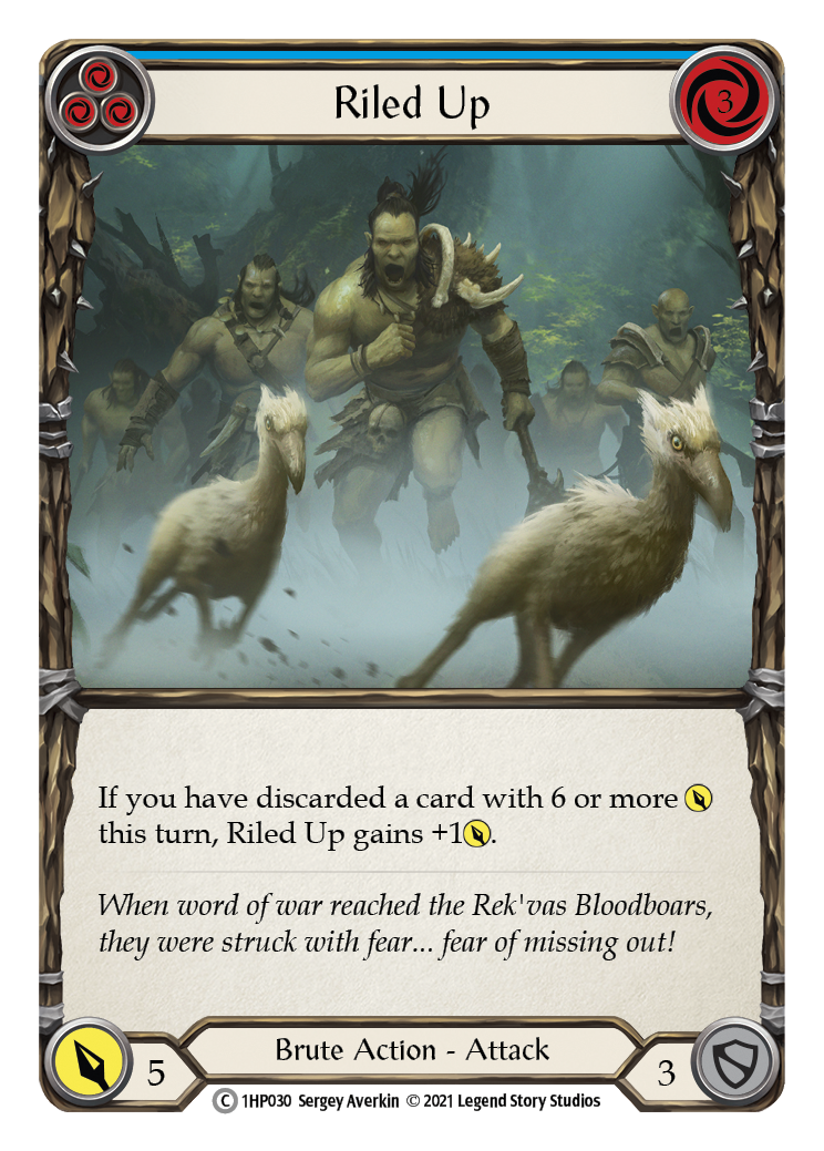 Image of Riled Up (Blue) [1HP030] (History Pack 1)