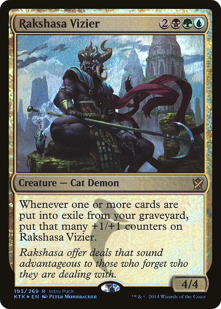 Image of Rakshasa Vizier (Intro Pack) [Khans of Tarkir Promos]