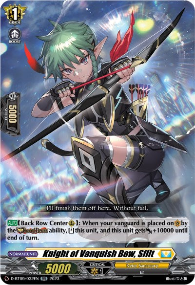 Image of Knight of Vanquish Bow, Sfilt (D-BT09/032EN) [Dragontree Invasion]