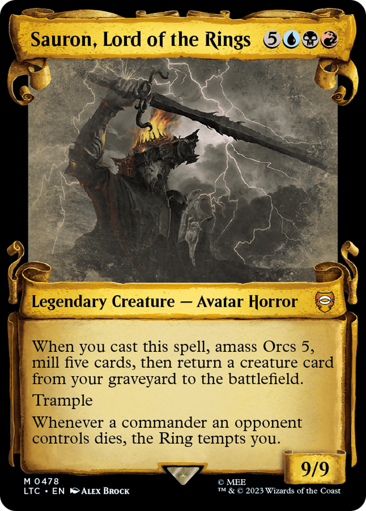 Image of Sauron, Lord of the Rings [The Lord of the Rings: Tales of Middle-Earth Commander Showcase Scrolls]
