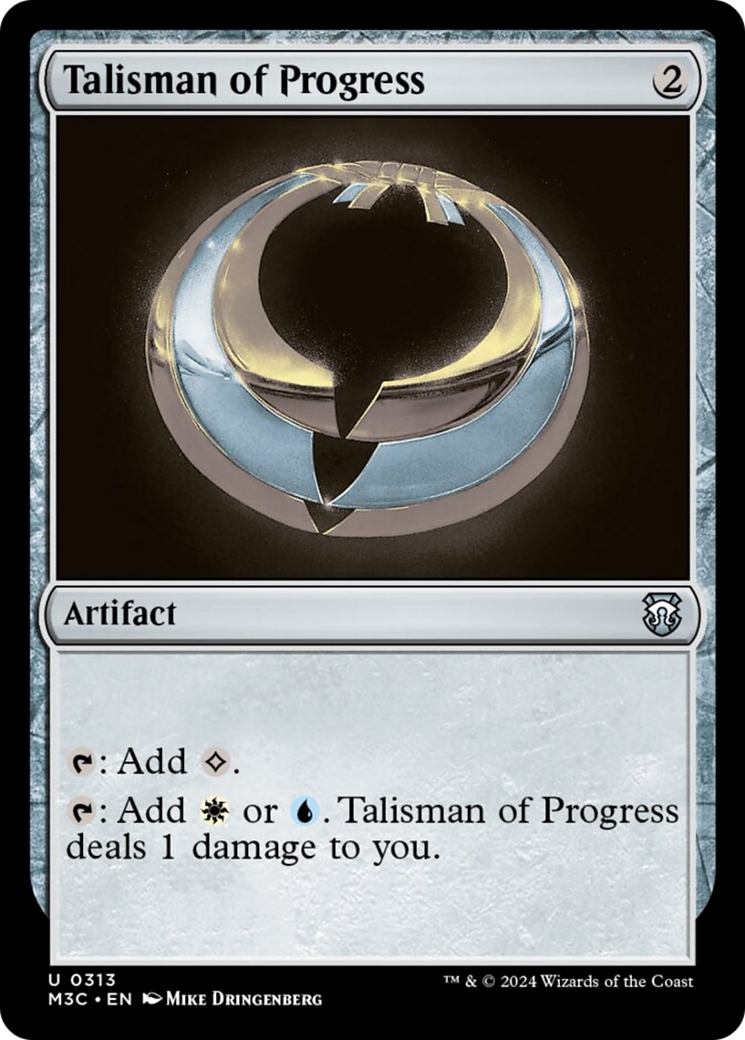 Image of Talisman of Progress (Ripple Foil) [Modern Horizons 3 Commander]
