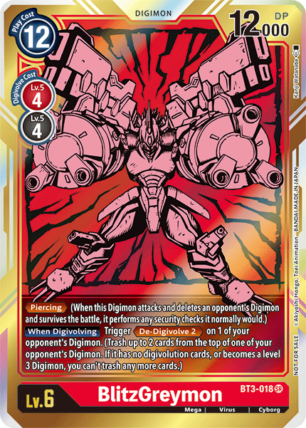 Image of BlitzGreymon [BT3-018] (Alternate Art) [Release Special Booster Ver.1.5]