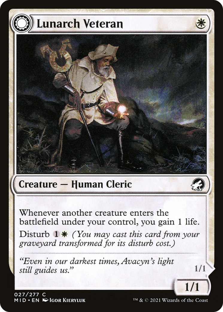 Image of Lunarch Veteran // Luminous Phantom [Innistrad: Midnight Hunt]