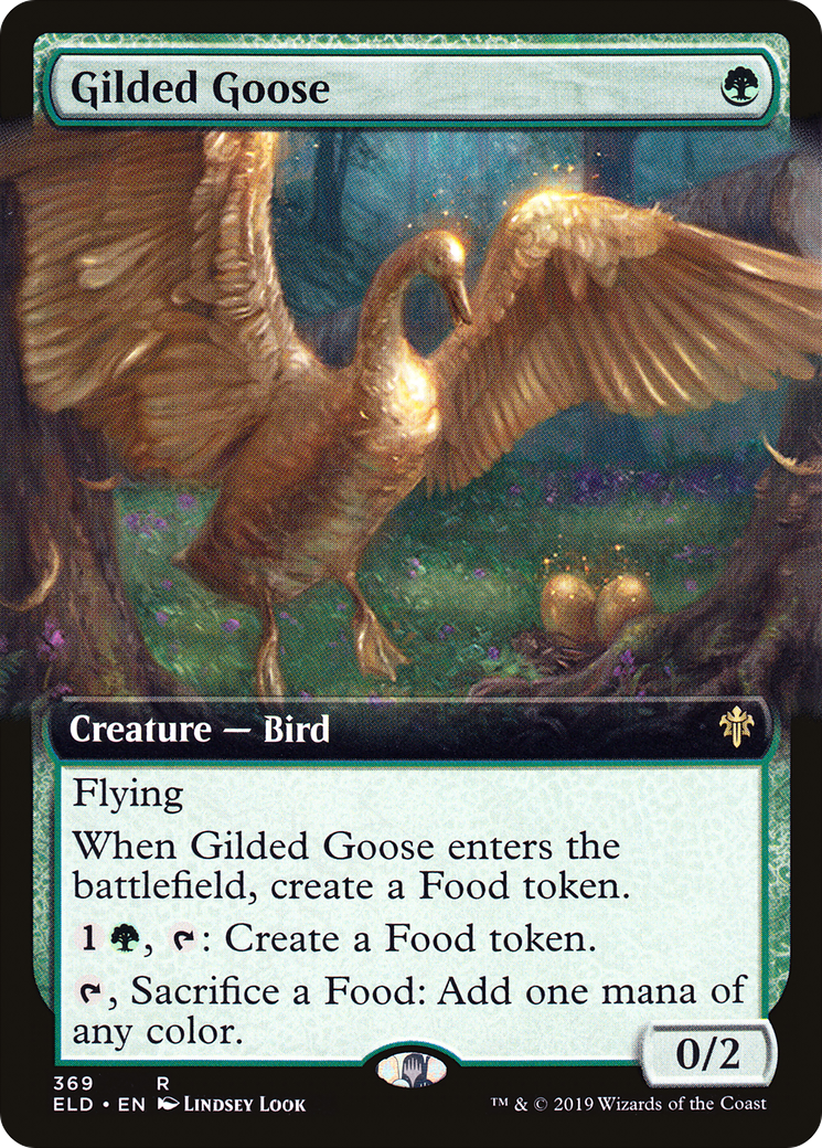 Image of Gilded Goose (Extended Art) [Throne of Eldraine]