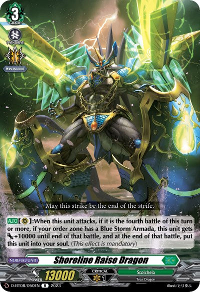 Image of Shoreline Raise Dragon (D-BT08/050EN) [Minerva Rising]