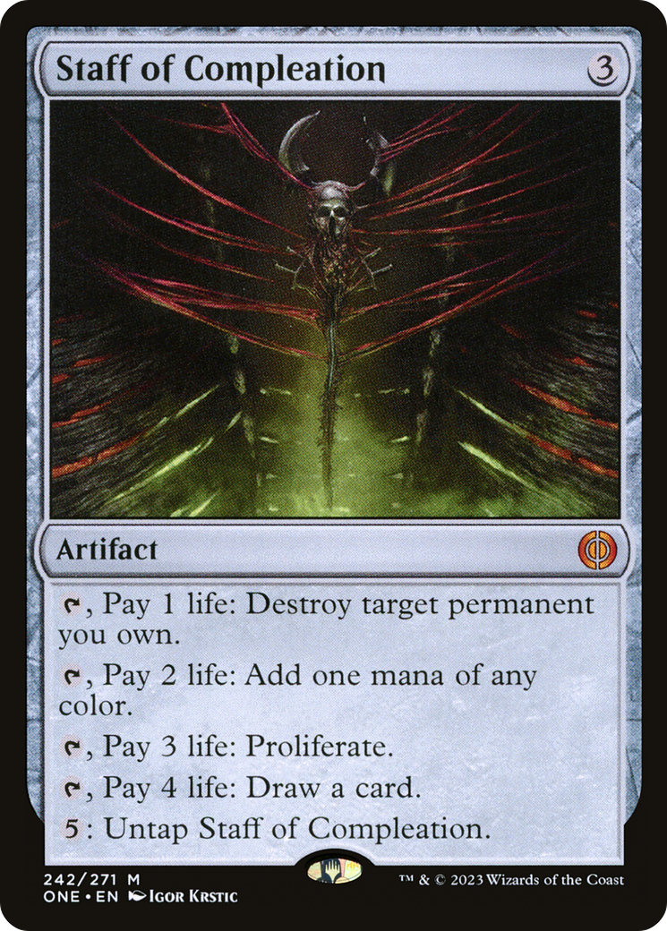 Image of Staff of Compleation [Phyrexia: All Will Be One]