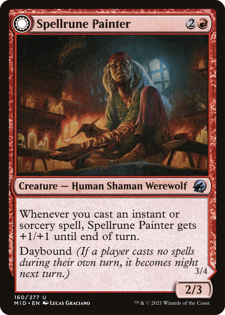 Image of Spellrune Painter // Spellrune Howler [Innistrad: Midnight Hunt]