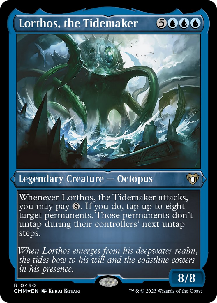 Image of Lorthos, the Tidemaker (Foil Etched) [Commander Masters]