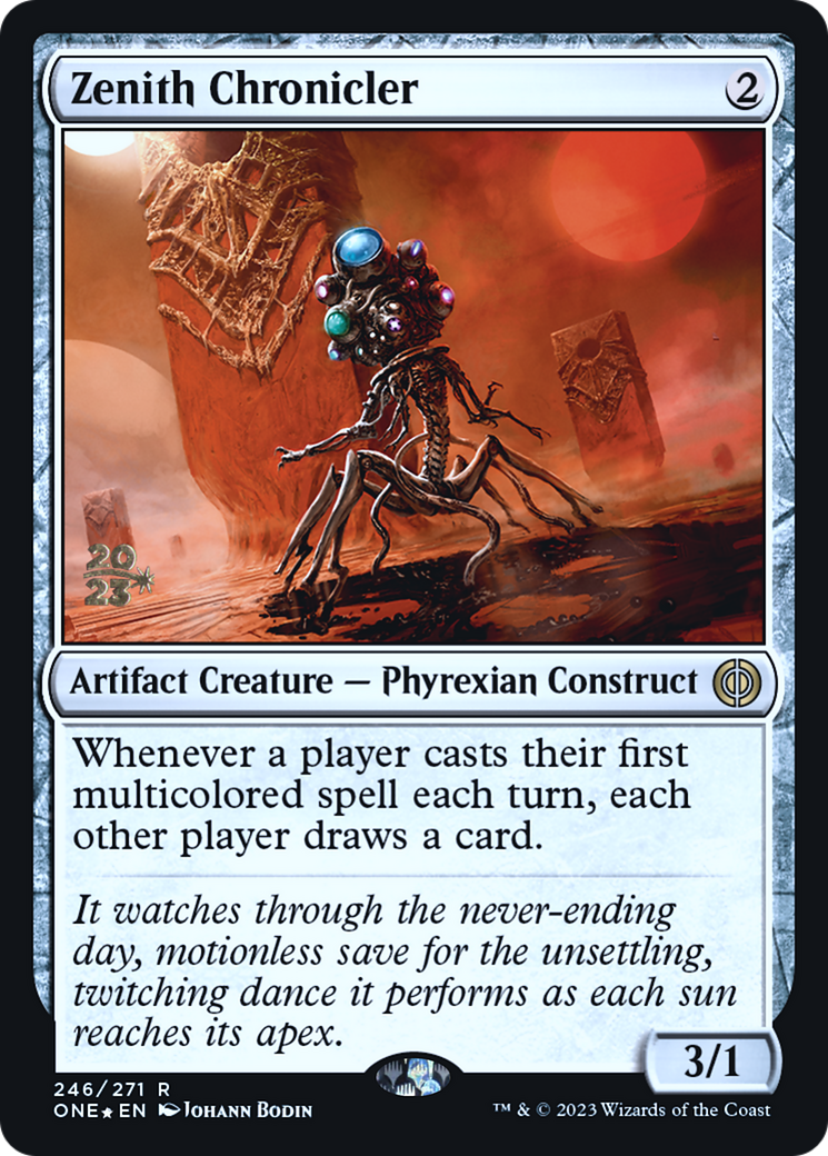 Image of Zenith Chronicler [Phyrexia: All Will Be One Prerelease Promos]